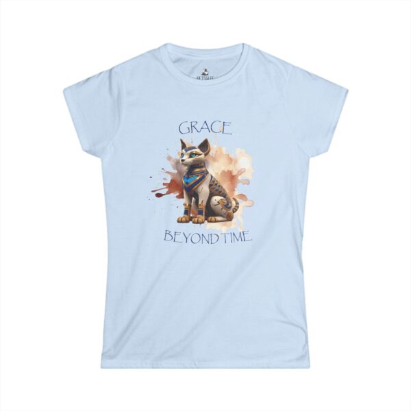 Grace Beyond Time Women's Softstyle Tee - Artistic Cat Design