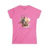 Grace Beyond Time Women's Softstyle Tee - Artistic Cat Design