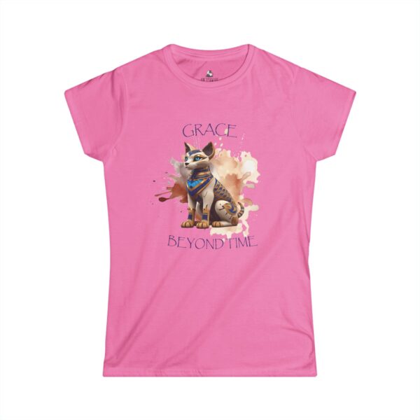 Grace Beyond Time Women's Softstyle Tee - Artistic Cat Design