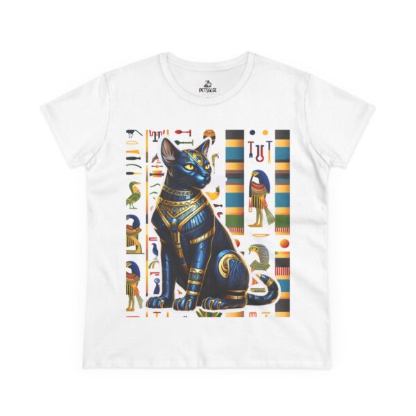 14452383506365519334_2048.jpeg Egyptian Cat Women's Midweight Cotton Tee - Bastet Godess