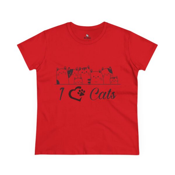 16386949849432153922_2048.jpeg I Love Cats Women's Midweight Cotton Tee