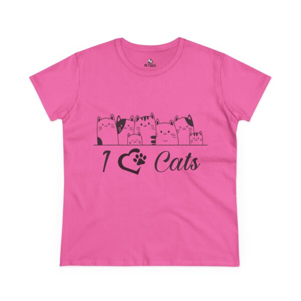 17899756253048073873_2048.jpeg I Love Cats Women's Midweight Cotton Tee