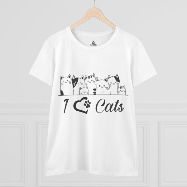 2133970774017573307_2048.jpeg I Love Cats Women's Midweight Cotton Tee