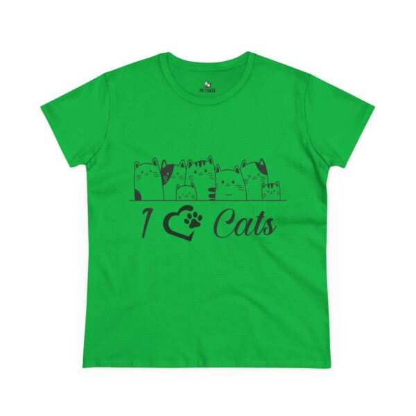 2593859599017568457_2048.jpeg I Love Cats Women's Midweight Cotton Tee