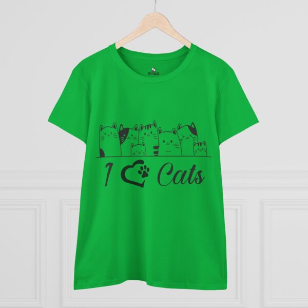 6790088332984024236_2048.jpeg I Love Cats Women's Midweight Cotton Tee