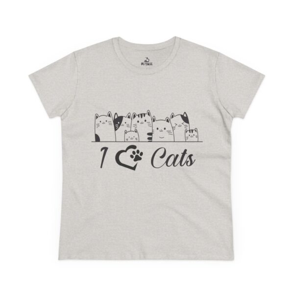 9010143228497370882_2048.jpeg I Love Cats Women's Midweight Cotton Tee