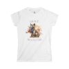 Grace Beyond Time Women's Softstyle Tee - Artistic Cat Design