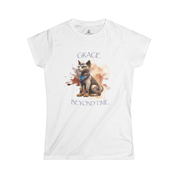 Grace Beyond Time Women's Softstyle Tee - Artistic Cat Design