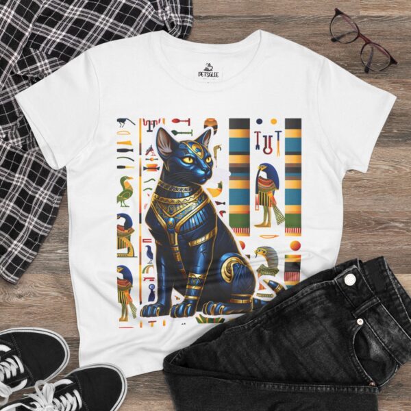 9418740075245980096_2048.jpeg Egyptian Cat Women's Midweight Cotton Tee - Bastet Godess