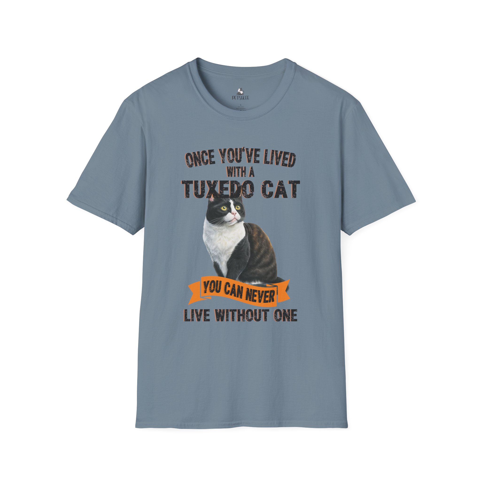 T-Shirt with Tuxedo Cat Design, Cat Lover Gift, Funny Pet Tee, Unisex Humor Shirt, Cat Owner Apparel. - Image 33