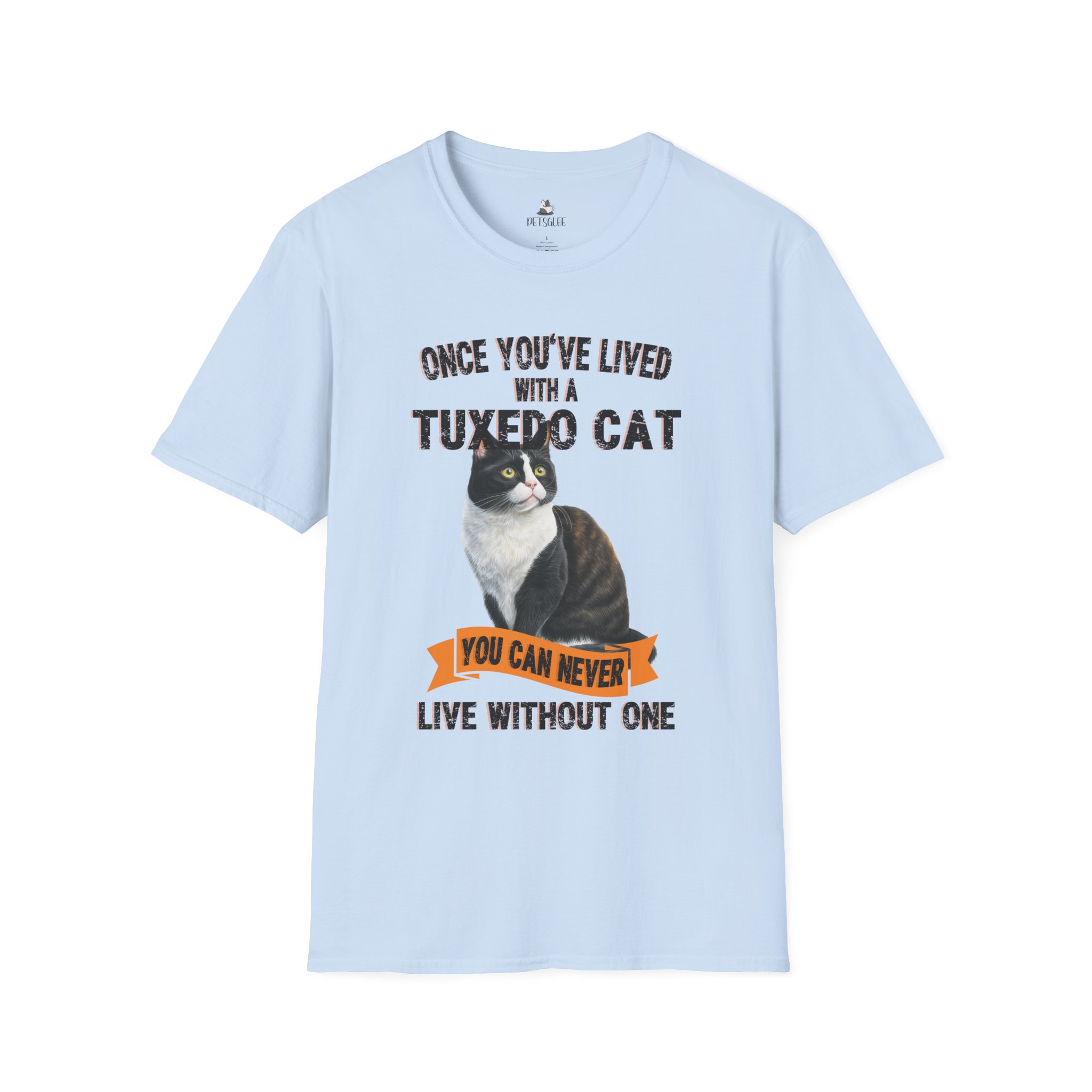 T-Shirt with Tuxedo Cat Design, Cat Lover Gift, Funny Pet Tee, Unisex Humor Shirt, Cat Owner Apparel. - Image 30