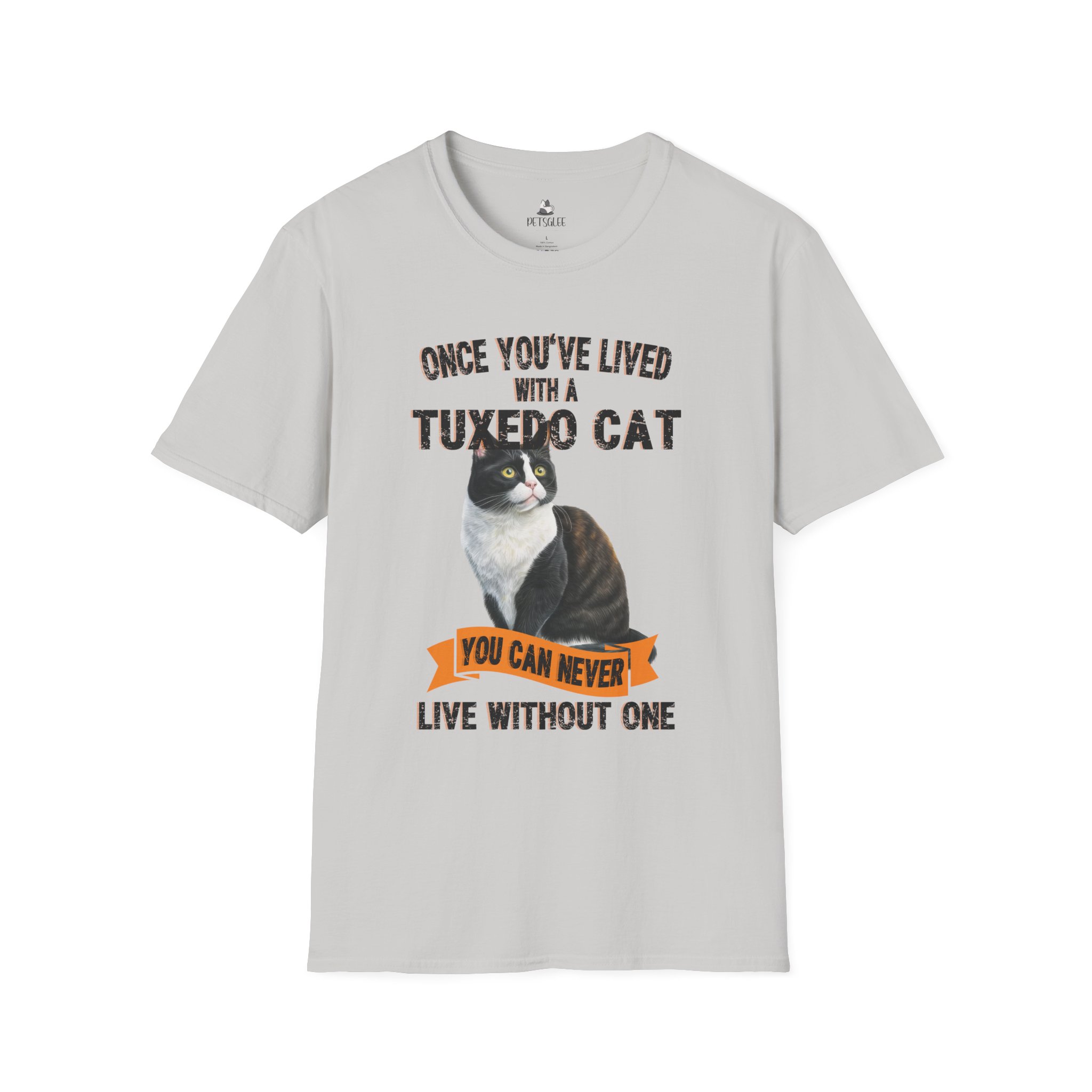 T-Shirt with Tuxedo Cat Design, Cat Lover Gift, Funny Pet Tee, Unisex Humor Shirt, Cat Owner Apparel. - Image 15