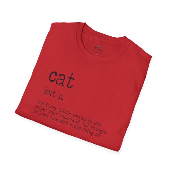 14913175693801117785_2048.jpeg Cute Cat Definition Tee, Unisex Softstyle T-Shirt, Gift for Cat Lovers, Animal Lover Apparel