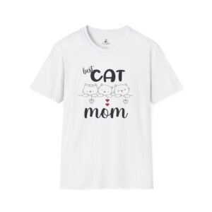 Cute Cat Mom T-Shirt, Best Cat Mom Gift, Gift for Cat Lovers, Animal Lover Apparel, Mother's Day Gift, Unisex Cat T-Shirt