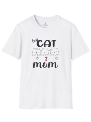 Cute Cat Mom T-Shirt, Best Cat Mom Gift, Gift for Cat Lovers, Animal Lover Apparel, Mother's Day Gift, Unisex Cat T-Shirt