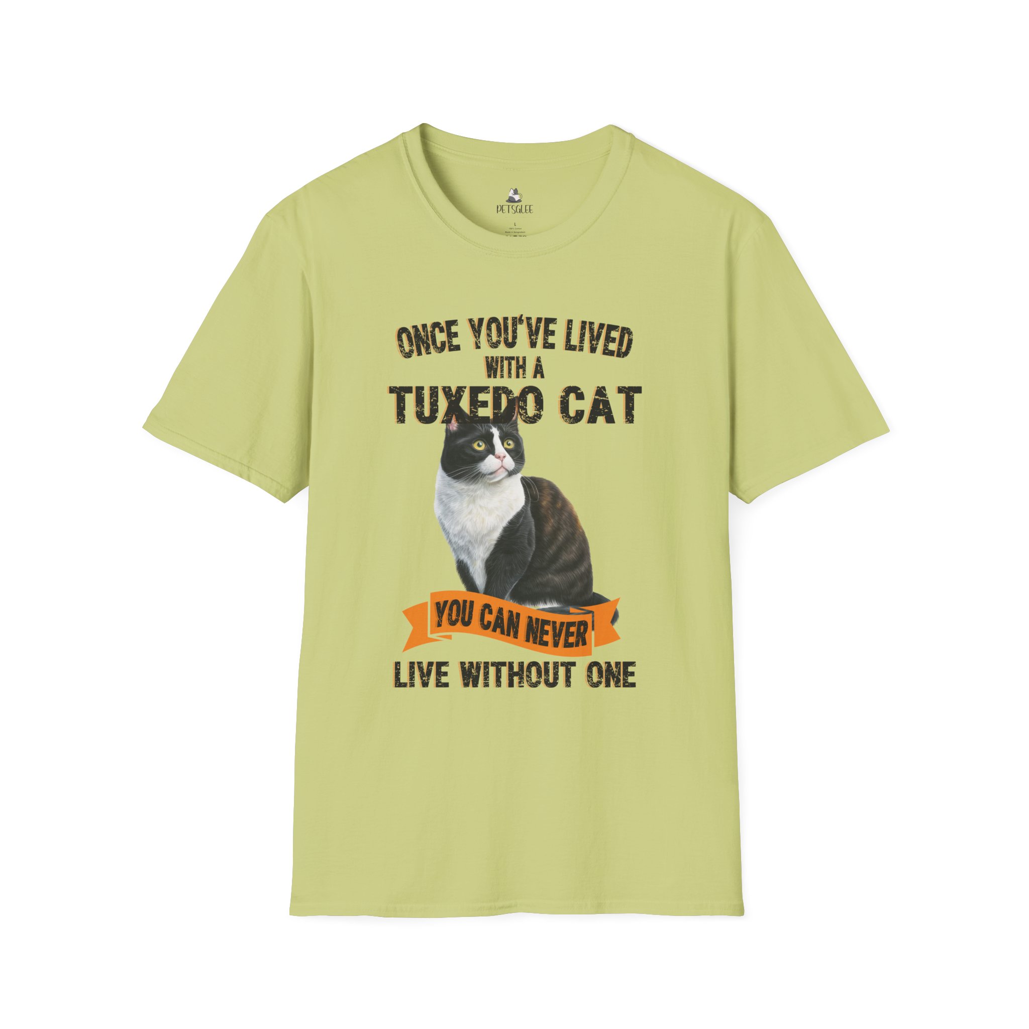 T-Shirt with Tuxedo Cat Design, Cat Lover Gift, Funny Pet Tee, Unisex Humor Shirt, Cat Owner Apparel. - Image 18