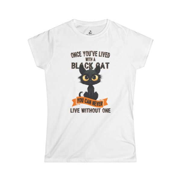15895336014454192297_2048.jpeg Black Cat Lover's Softstyle Tee, Cute Cat Shirt, Cat Mom Gift, Halloween T-Shirt, Gift for Cat Enthusiasts