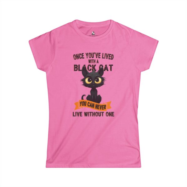 16756945623300580328_2048.jpeg Black Cat Lover's Softstyle Tee, Cute Cat Shirt, Cat Mom Gift, Halloween T-Shirt, Gift for Cat Enthusiasts