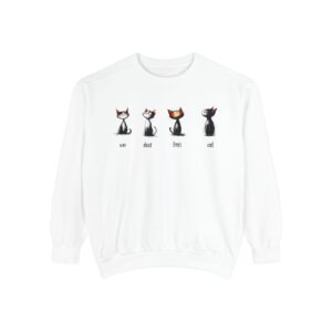 Cat-Themed Unisex Garment-Dyed Sweatshirt - Cozy, Creative, Ideal for Cat Lovers, Perfect for Casual Wear, Gift for Cat Enthusiasts, [...]