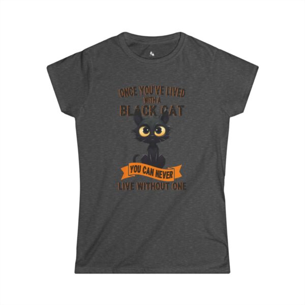 178945629363973510_2048.jpeg Black Cat Lover's Softstyle Tee, Cute Cat Shirt, Cat Mom Gift, Halloween T-Shirt, Gift for Cat Enthusiasts