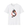 186663847326955295_2048.jpeg Dragon Fire Unisex T-Shirt Softstyle Tee, Gift for Gamers, Cool Graphic Tee, Casual Wear
