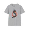 1872260065108517169_2048.jpeg Dragon Fire Unisex T-Shirt Softstyle Tee, Gift for Gamers, Cool Graphic Tee, Casual Wear