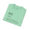 3387494398877998206_2048.jpeg Cute Cat Definition Tee, Unisex Softstyle T-Shirt, Gift for Cat Lovers, Animal Lover Apparel