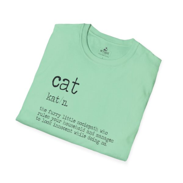 3387494398877998206_2048.jpeg Cute Cat Definition Tee, Unisex Softstyle T-Shirt, Gift for Cat Lovers, Animal Lover Apparel
