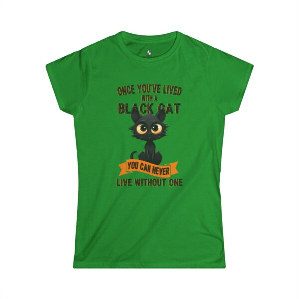 3598614533593803434_2048.jpeg Black Cat Lover's Softstyle Tee, Cute Cat Shirt, Cat Mom Gift, Halloween T-Shirt, Gift for Cat Enthusiasts