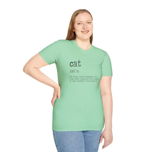 4741809509467160911_2048.jpeg Cute Cat Definition Tee, Unisex Softstyle T-Shirt, Gift for Cat Lovers, Animal Lover Apparel