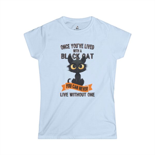 7189197605814440040_2048.jpeg Black Cat Lover's Softstyle Tee, Cute Cat Shirt, Cat Mom Gift, Halloween T-Shirt, Gift for Cat Enthusiasts