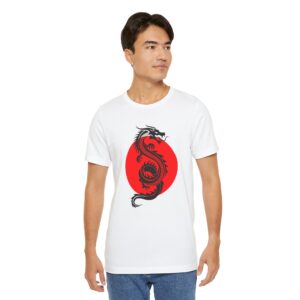 Japanese Dragon Art Unisex Short Sleeve Tee