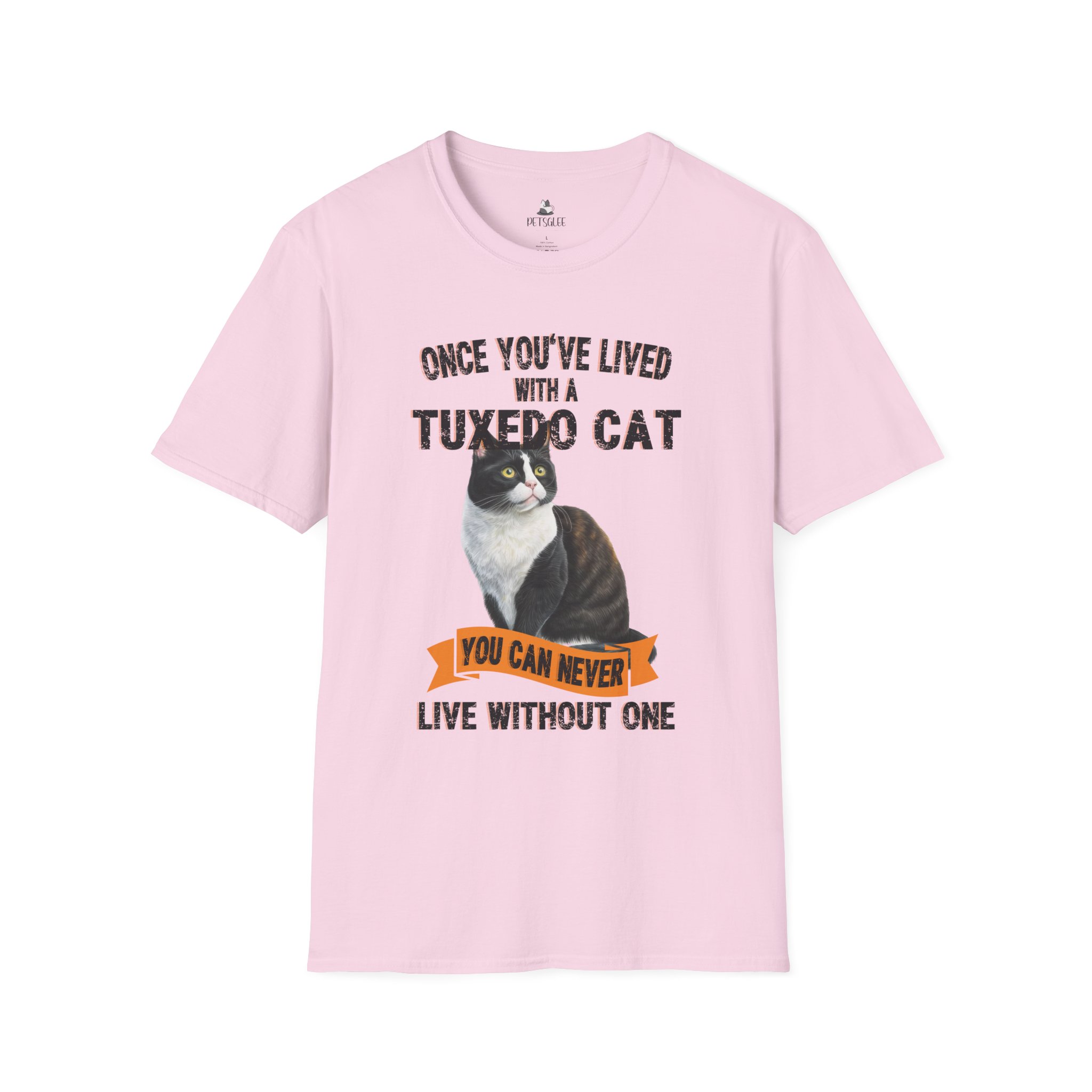 T-Shirt with Tuxedo Cat Design, Cat Lover Gift, Funny Pet Tee, Unisex Humor Shirt, Cat Owner Apparel. - Image 42