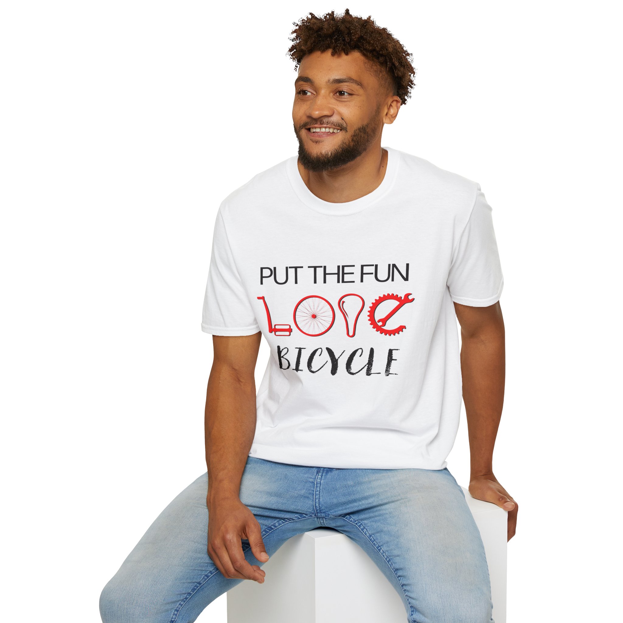 Fun Love Bicycle Unisex T-Shirt - Perfect for Cycling Enthusiasts, Gifts, Casual Wear, and Bike Lovers - Image 4
