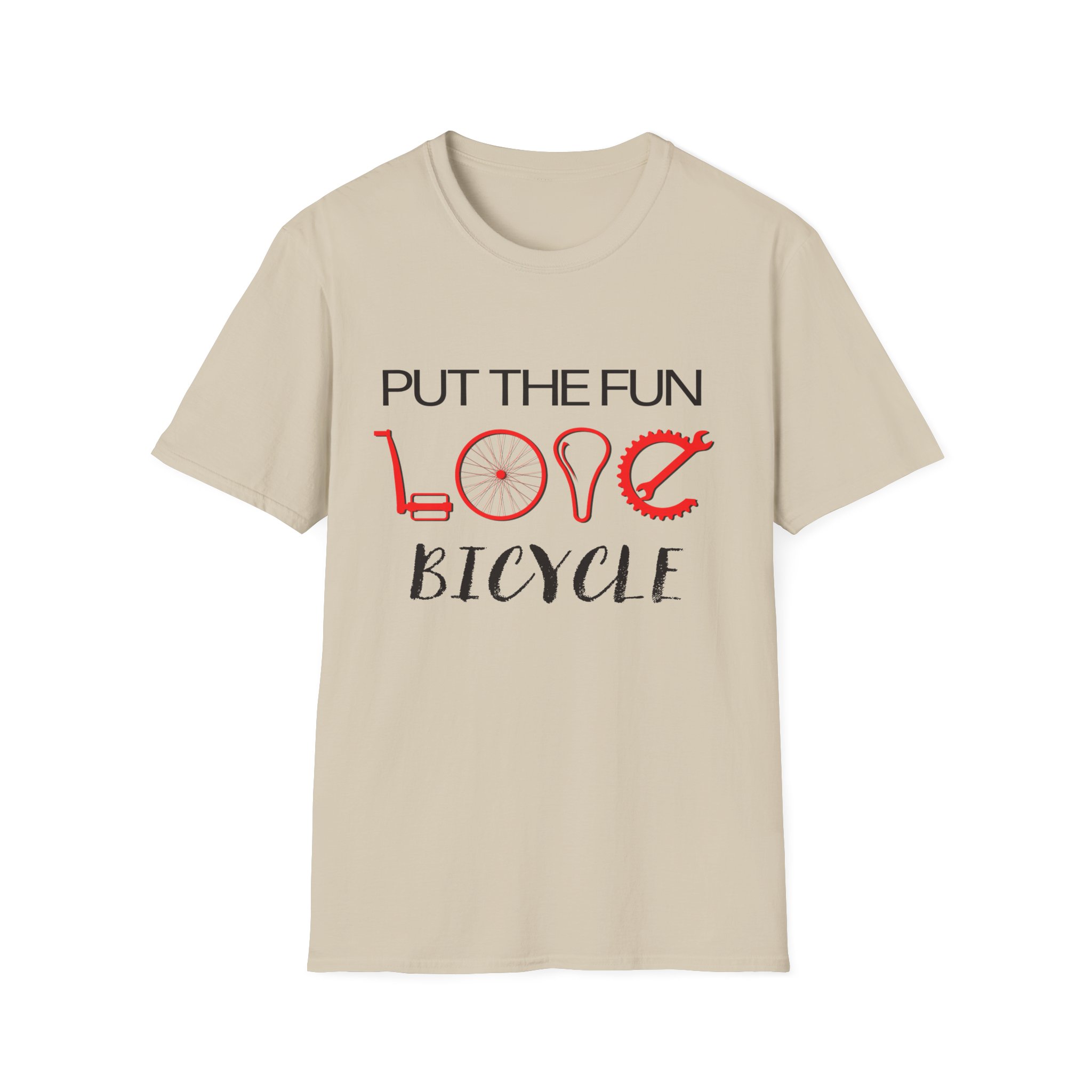 Fun Love Bicycle Unisex T-Shirt - Perfect for Cycling Enthusiasts, Gifts, Casual Wear, and Bike Lovers - Image 6