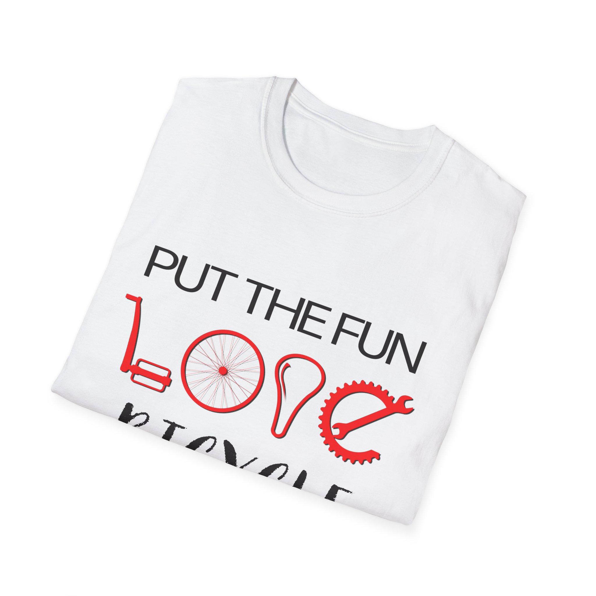 Fun Love Bicycle Unisex T-Shirt - Perfect for Cycling Enthusiasts, Gifts, Casual Wear, and Bike Lovers - Image 3