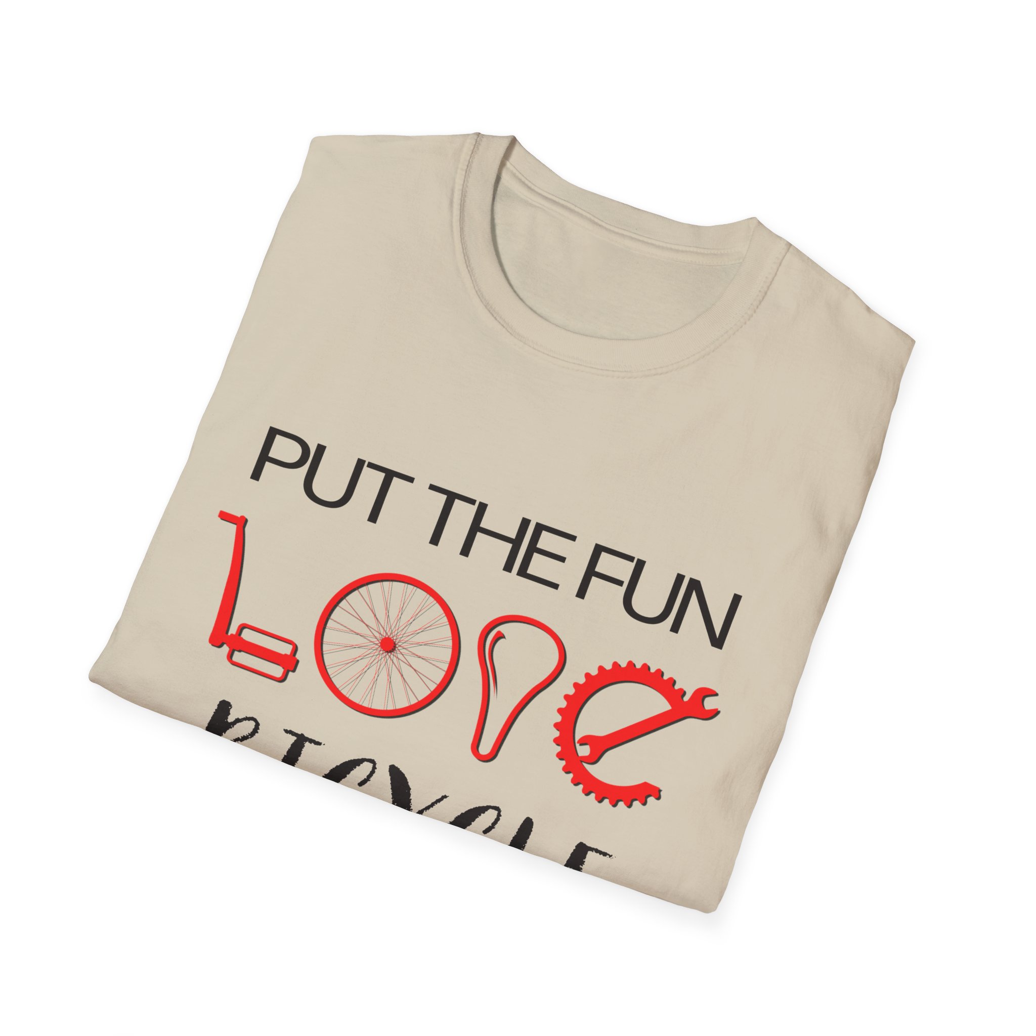 Fun Love Bicycle Unisex T-Shirt - Perfect for Cycling Enthusiasts, Gifts, Casual Wear, and Bike Lovers - Image 9