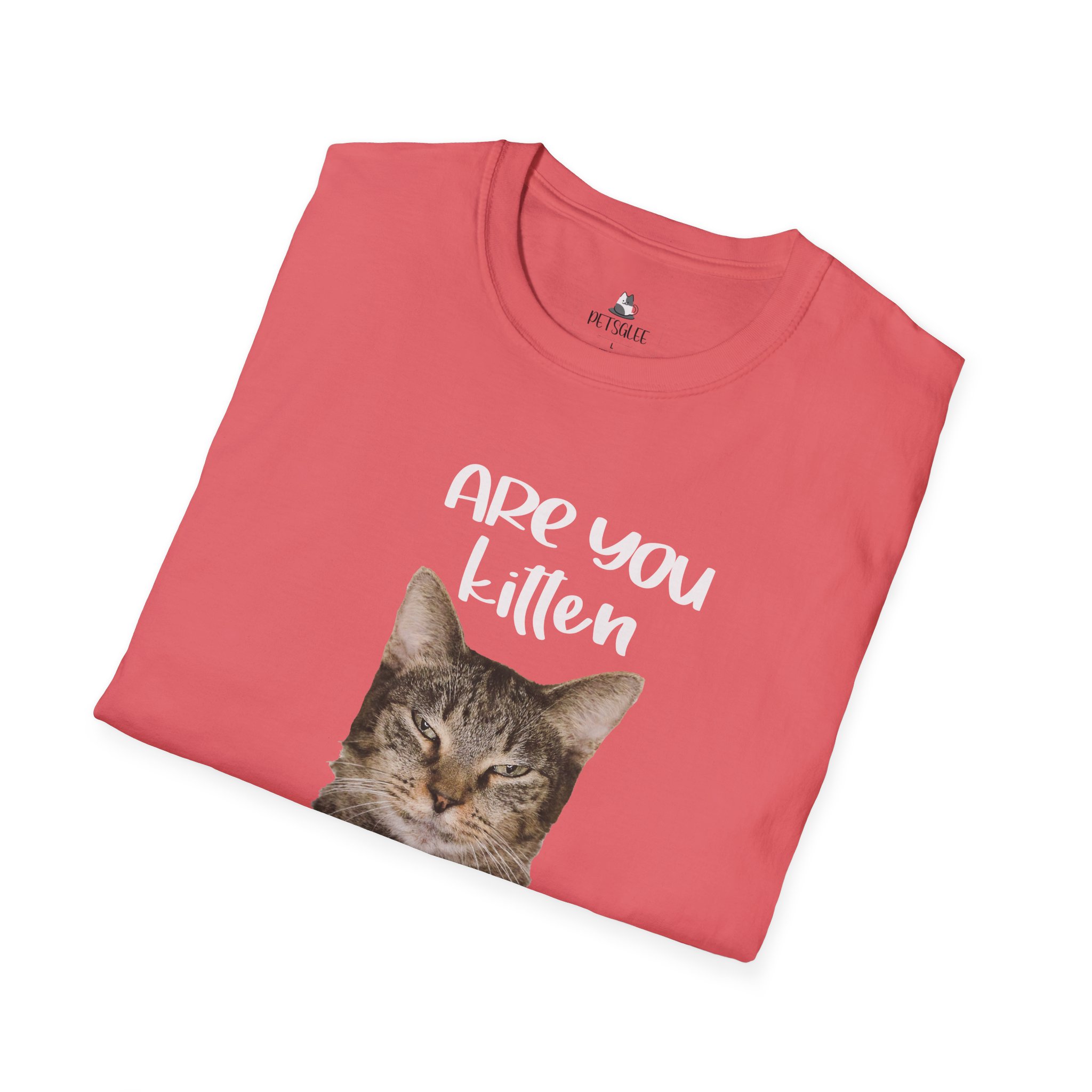 Cute Cat Humor Unisex T-Shirt Are You Kitten Me? Pet Lovers Gift, Funny Tee, Orange Cat Shirt, Birthday Gift, Casual Wear - Image 9