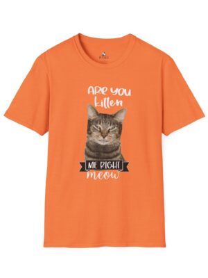 Cute Cat Humor Unisex T-Shirt Are You Kitten Me?  Pet Lovers Gift, Funny Tee, Orange Cat Shirt, Birthday Gift, Casual Wear