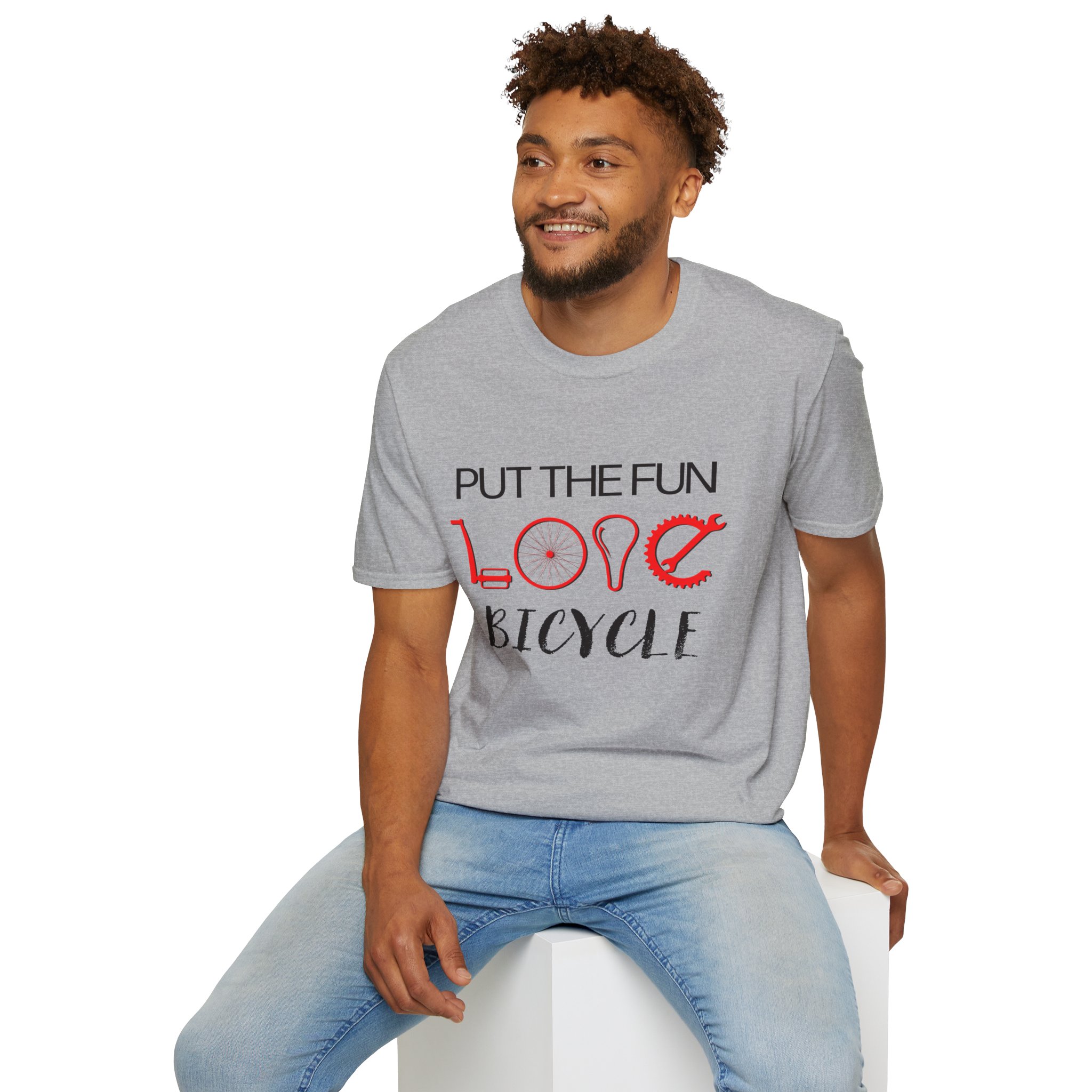 Fun Love Bicycle Unisex T-Shirt - Perfect for Cycling Enthusiasts, Gifts, Casual Wear, and Bike Lovers - Image 14